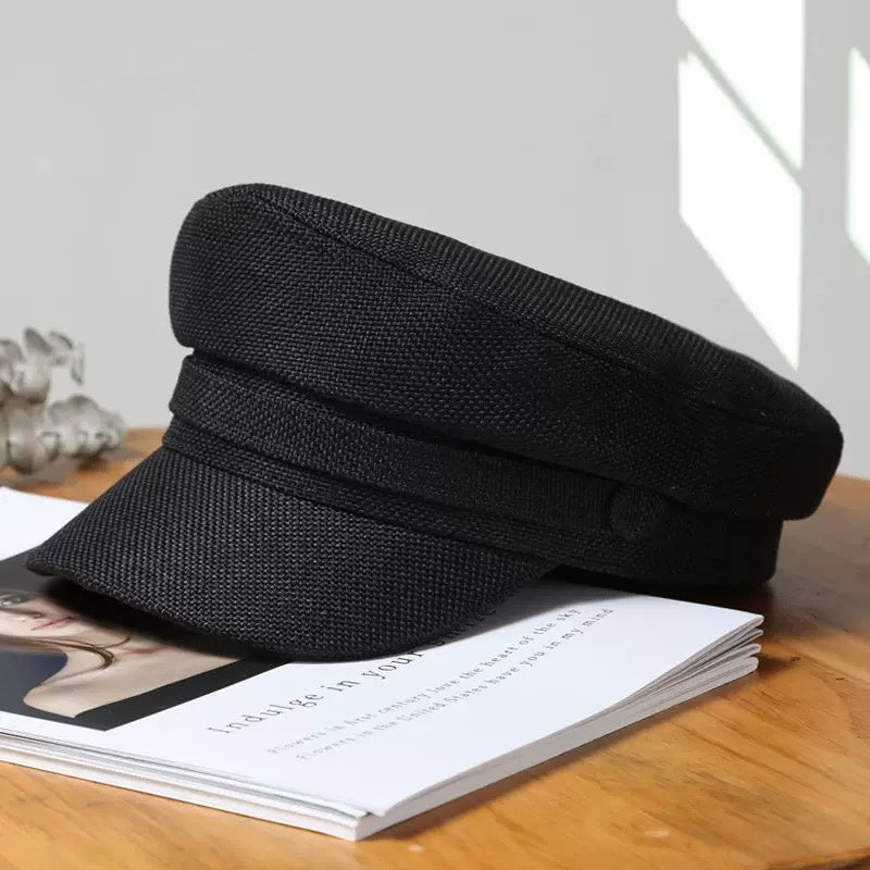 542 Spring/Summer Bowler Hat Women's Fashion Stylish Versatile Autumn/Winter Octagonal Outdoor Casual Sun Protection
