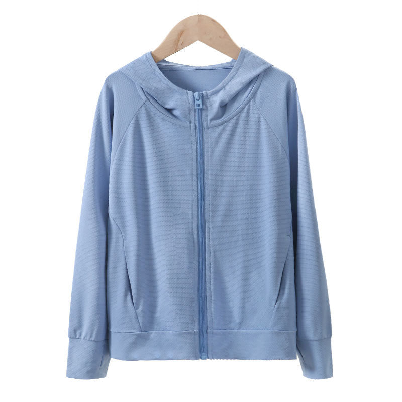 854 Children's Summer Sun Protection Clothing - Breathable UV-Resistant Lightweight Coat for Skin Coverage