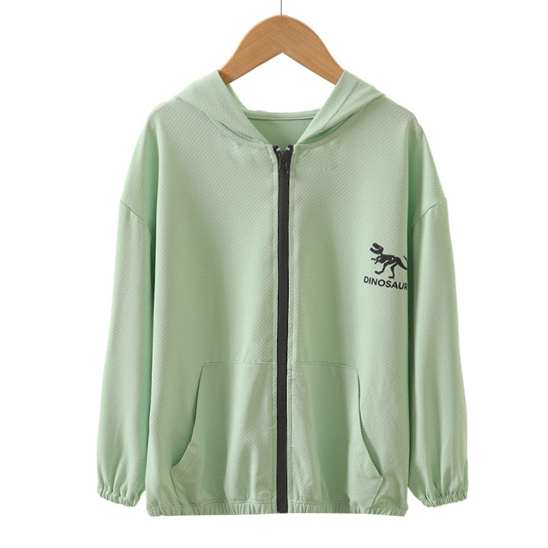 854 Children's Summer Sun Protection Clothing - Breathable UV-Resistant Lightweight Coat for Skin Coverage