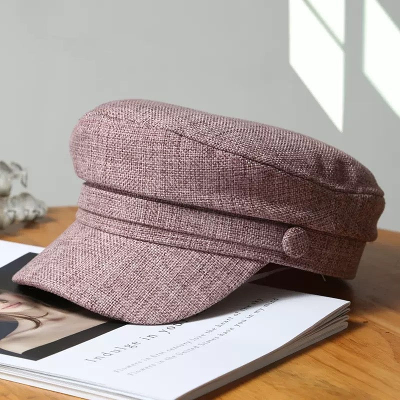 542 Spring/Summer Bowler Hat Women's Fashion Stylish Versatile Autumn/Winter Octagonal Outdoor Casual Sun Protection
